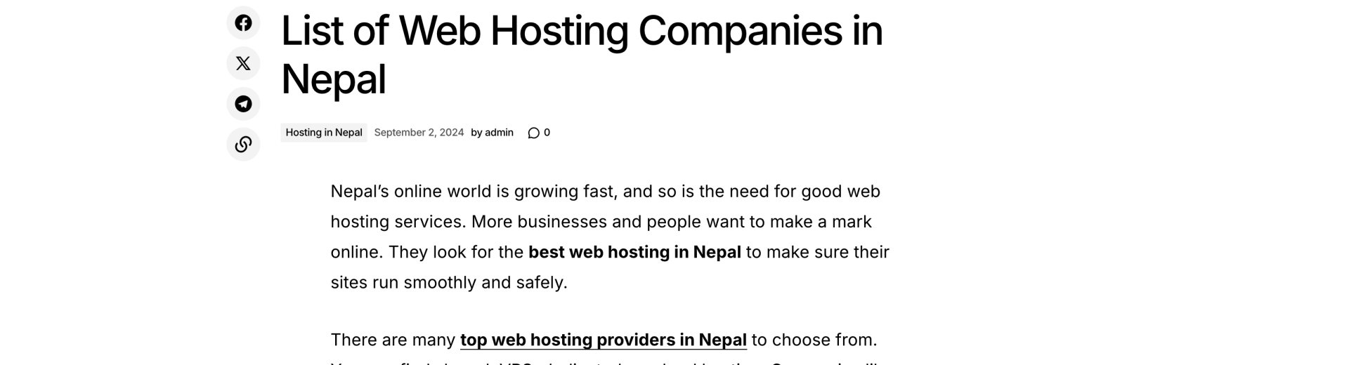 web hosting companies in nepal
